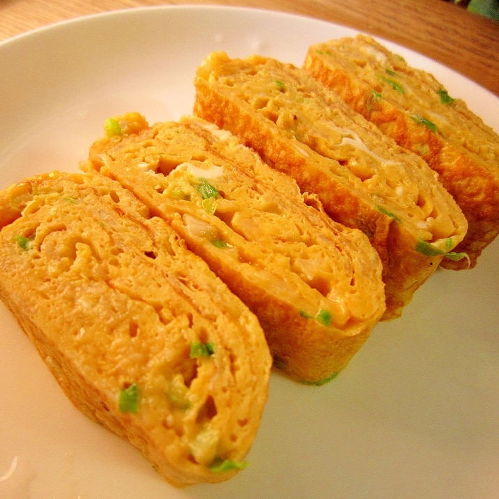 お弁当おかず フワフワ長芋入り葱玉子焼き レシピ 作り方 By Cappuccio1124 楽天レシピ